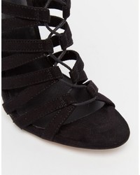 Sandales à talons noires Asos