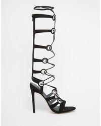 Sandales à talons noires Asos