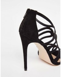 Sandales à talons noires Asos