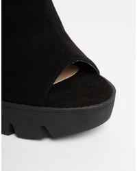 Sandales à talons noires Asos