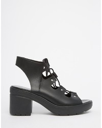 Sandales à talons noires Asos