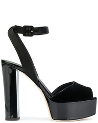 Sandales à talons noires Giuseppe Zanotti Design
