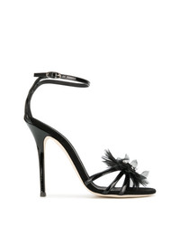 Sandales à talons noires Giuseppe Zanotti Design