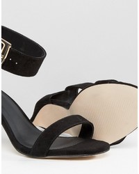 Sandales à talons noires Asos