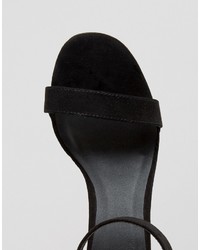 Sandales à talons noires Asos