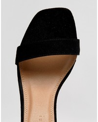 Sandales à talons noires Asos