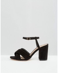 Sandales à talons noires Asos