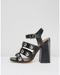 Sandales à talons noires Asos