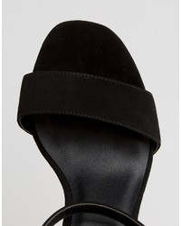 Sandales à talons noires Asos