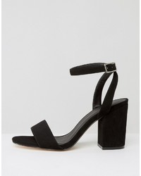 Sandales à talons noires Asos