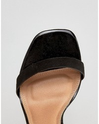 Sandales à talons noires Asos