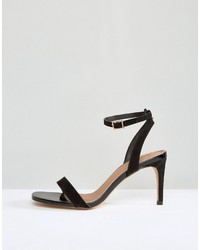 Sandales à talons noires Asos