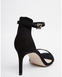 Sandales à talons noires Asos