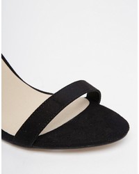 Sandales à talons noires Asos