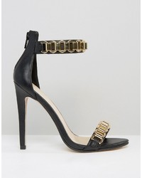 Sandales à talons noires Asos