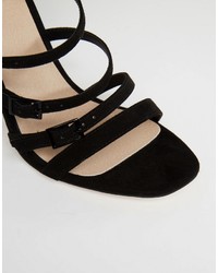 Sandales à talons noires Asos