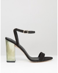 Sandales à talons noires Asos