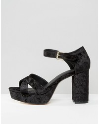 Sandales à talons noires Asos