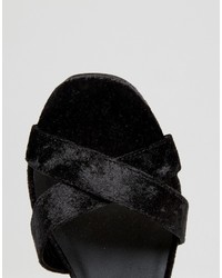 Sandales à talons noires Asos