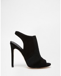 Sandales à talons noires Asos