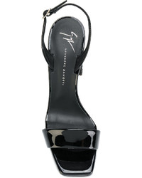 Sandales à talons noires Giuseppe Zanotti Design