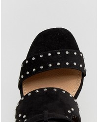 Sandales à talons noires Asos