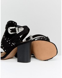 Sandales à talons noires Asos