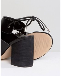 Sandales à talons noires Asos