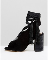 Sandales à talons noires Asos