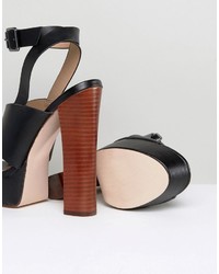 Sandales à talons noires Asos