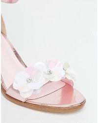 Sandales à talons ornées roses Asos