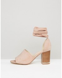 Sandales à talons roses Asos