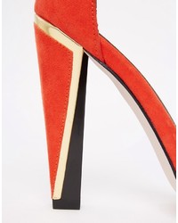 Sandales à talons rouges Asos