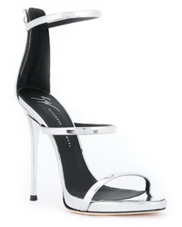 Sandales argentées Giuseppe Zanotti Design