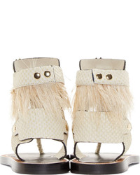 Sandales blanches Isabel Marant