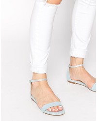 Sandales bleu clair Asos