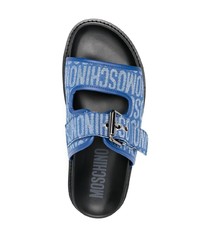 Sandales bleu clair Moschino