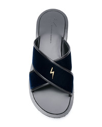 Sandales bleu marine Giuseppe Zanotti Design