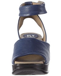 Sandales bleu marine Fly London