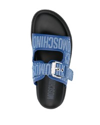 Sandales bleues Moschino