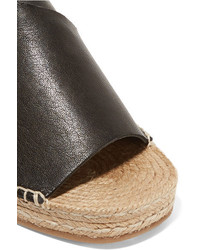Sandales compensées en cuir noires Rag & Bone