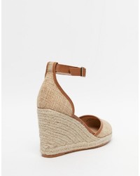 Sandales compensées marron clair Asos