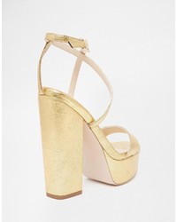 Sandales dorées Asos
