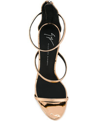 Sandales dorées Giuseppe Zanotti Design