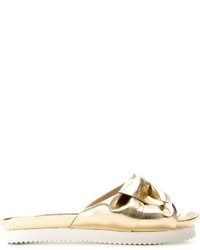 Sandales dorées Muveil