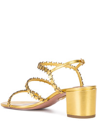 Sandales dorées Aquazzura
