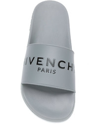 Sandales en caoutchouc grises Givenchy