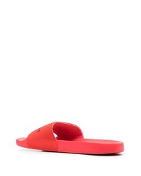 Sandales en caoutchouc imprimées rouges Calvin Klein Jeans