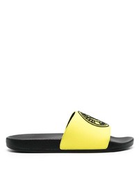 Sandales en caoutchouc jaunes VERSACE JEANS COUTURE