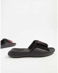 Sandales en caoutchouc noires Jordan
